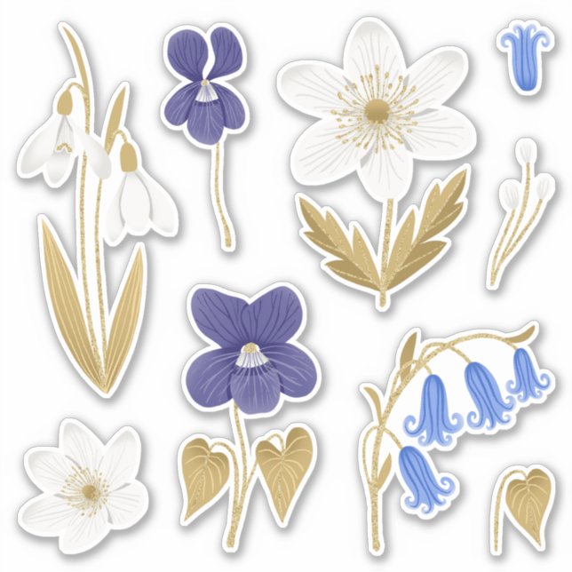 Sticker Art Fleurs Printemps Pack (Devant)