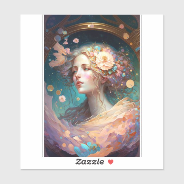 Sticker Art Imaginaire déesse (Feuille)
