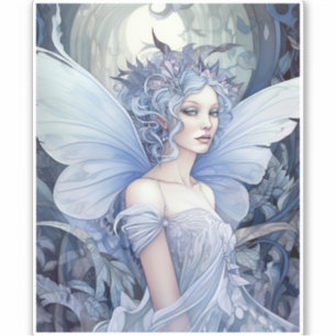 Sticker Art Imaginaire Fairy Bleu