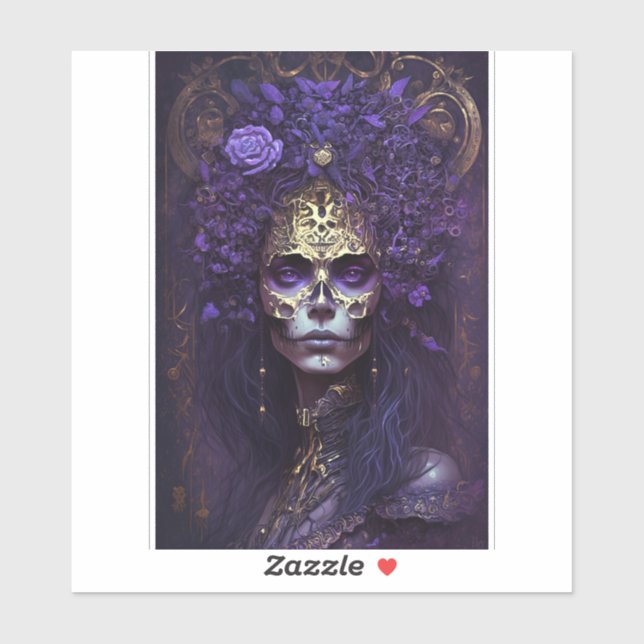 Sticker Art Imaginaire Goth Queen (Feuille)