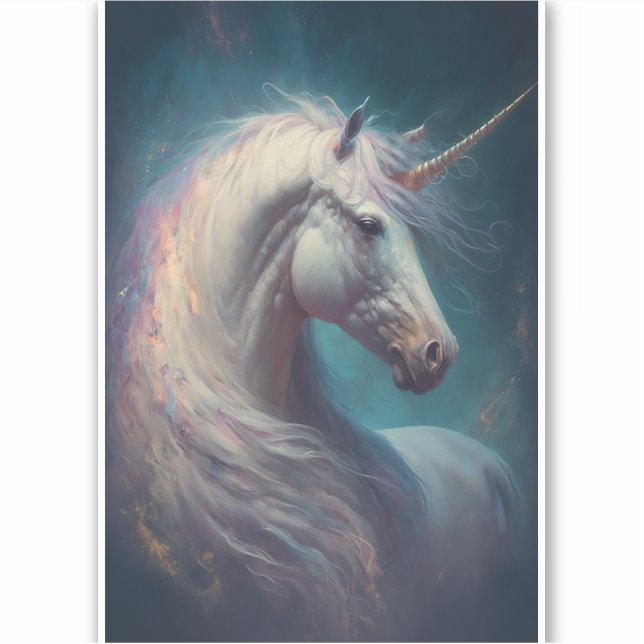 Sticker Art Imaginaire Unicorn (Devant)