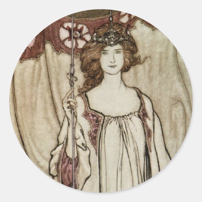 Sticker Art Nouveau Mab Fairies (Devant)