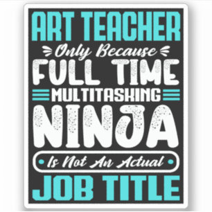 Sticker Art Professeur Titre de travail Profession Drôle C