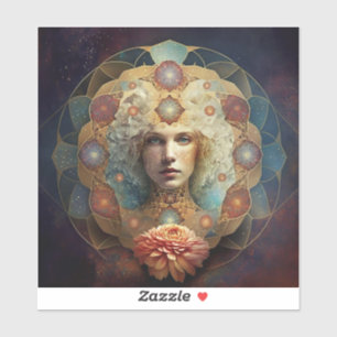 Sticker Art Visionnaire Mandala Vivant