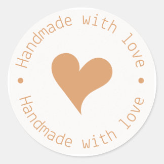 Sticker artisanal avec Love - Coeur