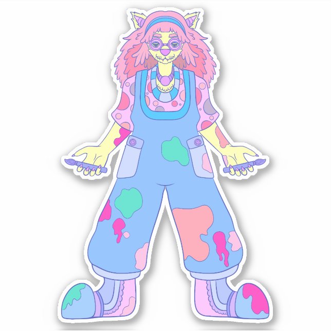 Sticker Artiste Chat (Devant)