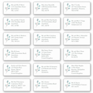 Sticker Artsy EucaIyptus Nom du bénéficiaire individuel Ad