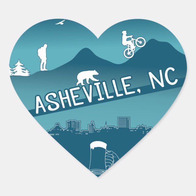 Sticker Asheville (Devant)
