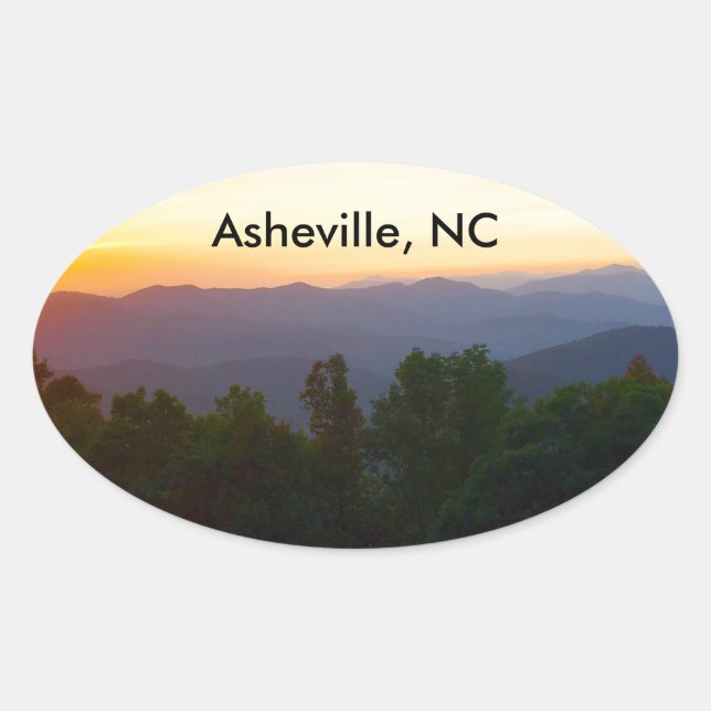 Sticker Asheville, NC (Devant)