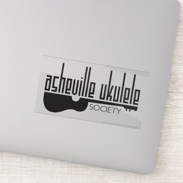 Sticker Asheville Ukulele Society (Détail)