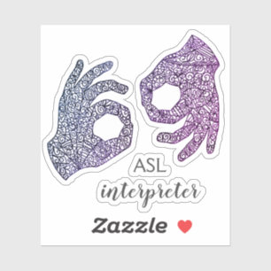 Sticker "ASL Interpreter" personnalisé