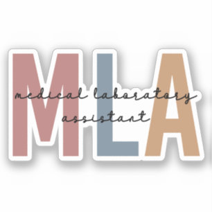Sticker Assistant de laboratoire Médicale MLA