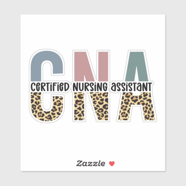 Sticker Assistant infirmier certifié de l'AIIC Cheetah Imp (Feuille)