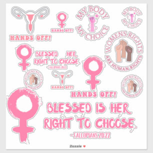Sticker Association Pro-Choice pour les droits des femmes