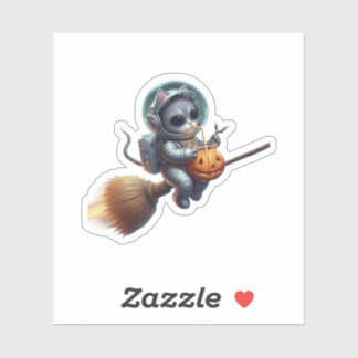 Sticker Astronaut de chat cosmique : Aventure magique et s