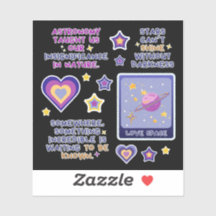 Astronomie bleu violet et jaune