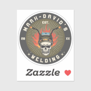 Sticker Atelier de soudage personnalisé des ouvriers de so