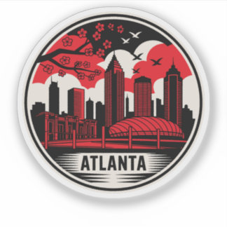 Sticker Atlanta City Géorgie USA