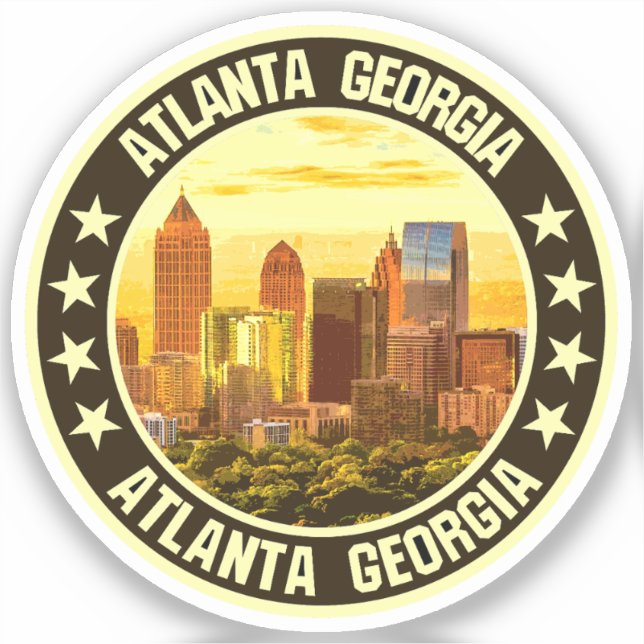 Sticker Atlanta Géorgie (Recto)