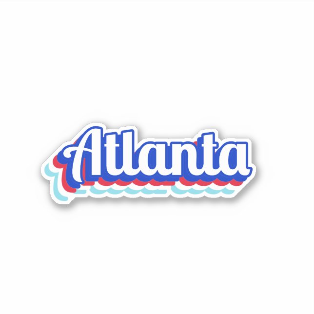 Sticker Atlanta vintage (Devant)