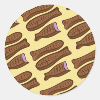 Sticker au chocolat au poisson
