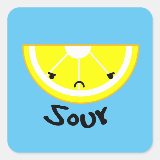 Sticker au citron aigre (Devant)