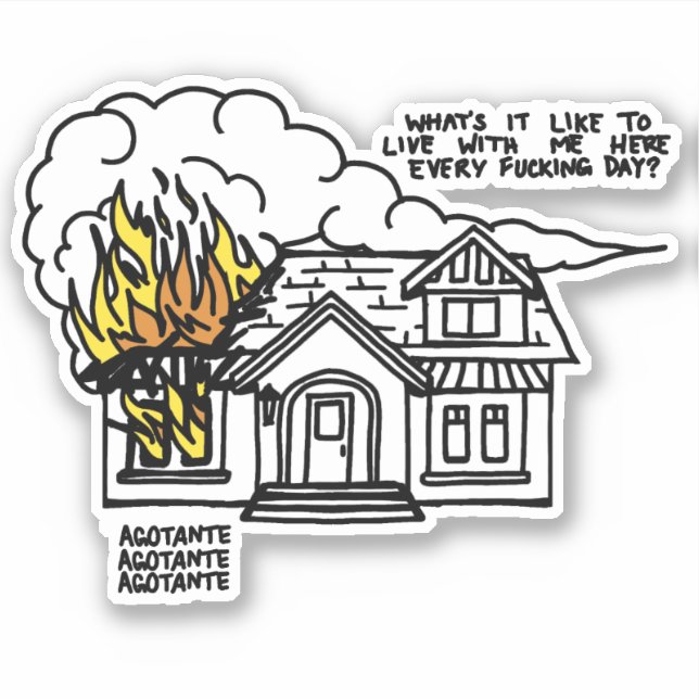 Sticker Au coeur de la mort (Devant)