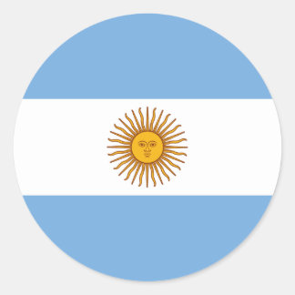 Sticker au drapeau de l'Argentine