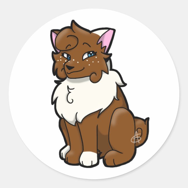 Sticker au lait de beurre malicieux (Devant)