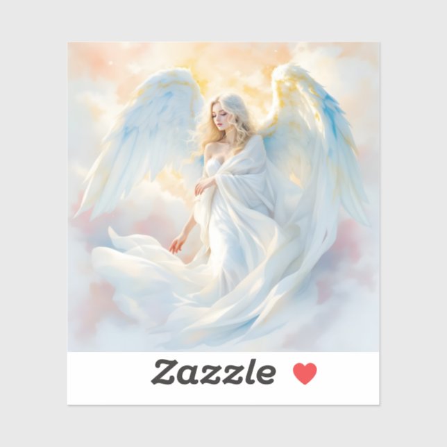 Sticker Aube céleste - Ange de Paix et de Lumière (Feuille)