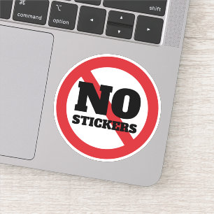 STICKER AUCUN SIGNE D'ÉTIQUETTE