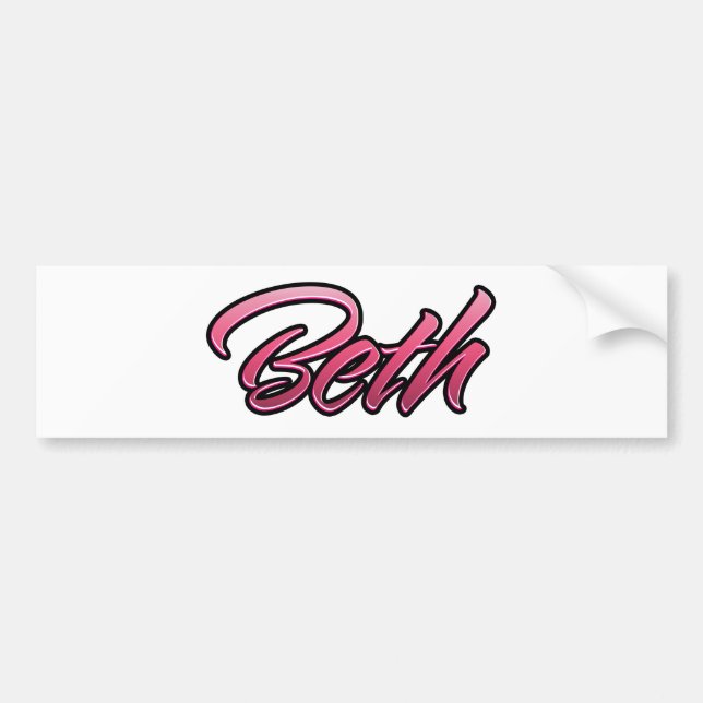 Sticker Aufkleber rose beth (Devant)