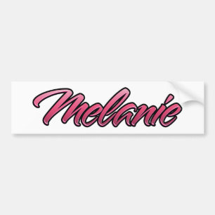 Sticker Aufkleber rose pâle Mélanie