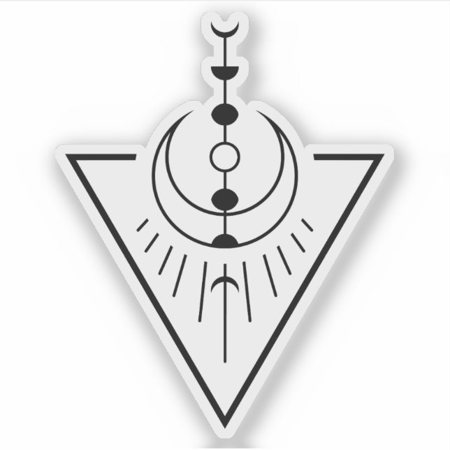 Sticker augmentation des phases de la lune de soleil (Devant)