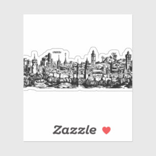 Sticker Augsbourg capitale allemande de la Souabe