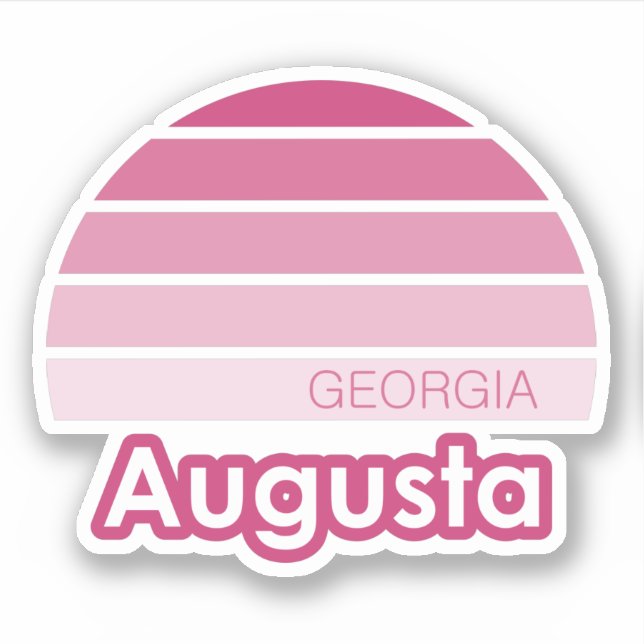 Sticker Augusta Géorgie (Devant)