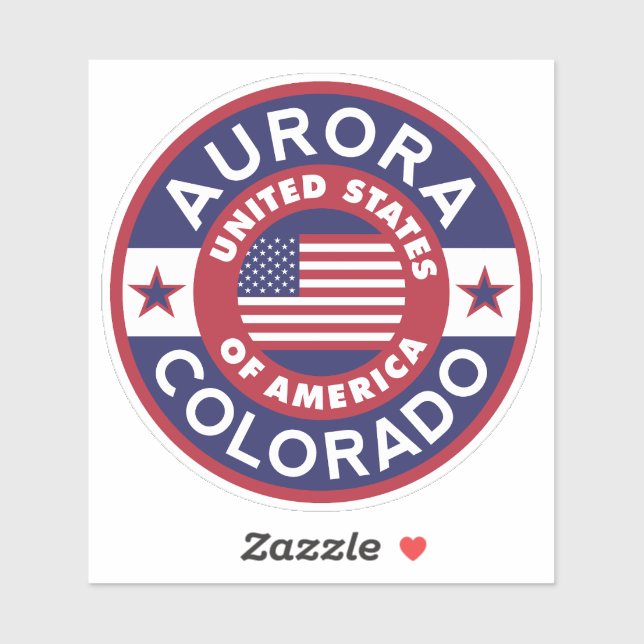 Sticker AURORA, Colorado (Feuille)