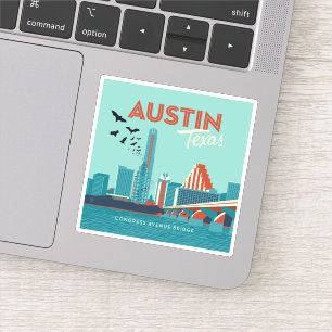Sticker Austin, Texas Pont de l'Avenue du Congrès