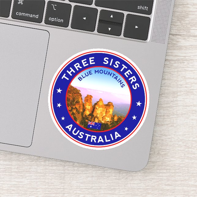 Sticker Australie, Montagnes Bleues, Trois Soeurs (Détail)