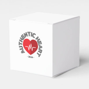 Sticker Authentic Heart 2024 Favor Box