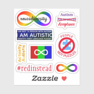 Sticker Autiste activiste ensemble d'autocollants