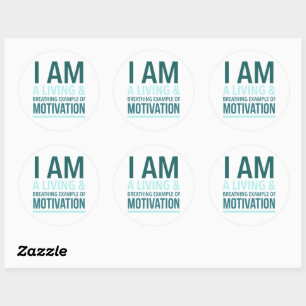 Sticker auto-motivation de typographie
