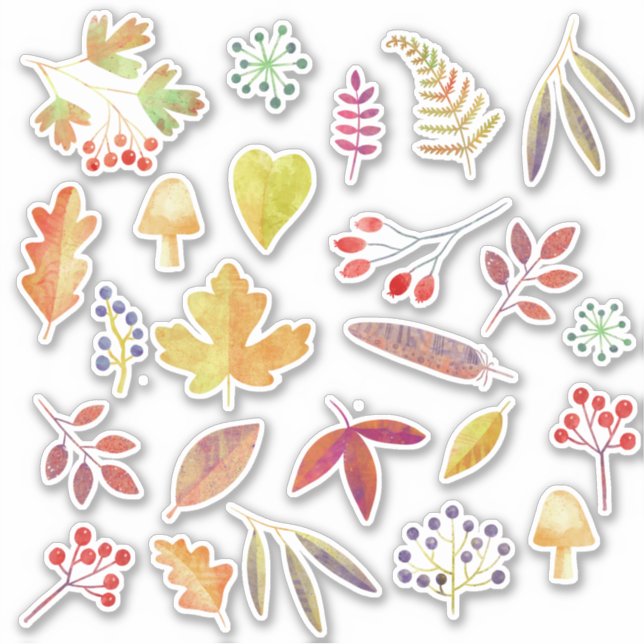 Sticker Automne Automne Feuilles Nature (Devant)