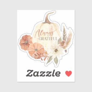 Sticker Automne Feuille Citrouille Script toujours Gratuit