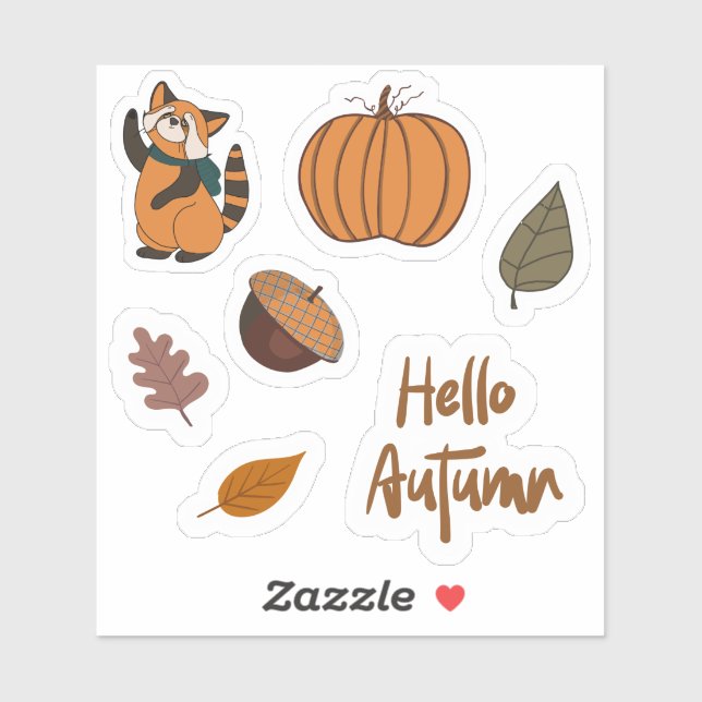 Sticker Automne Mood pack 1 (Feuille)