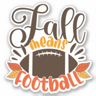 Sticker Automne signifie football