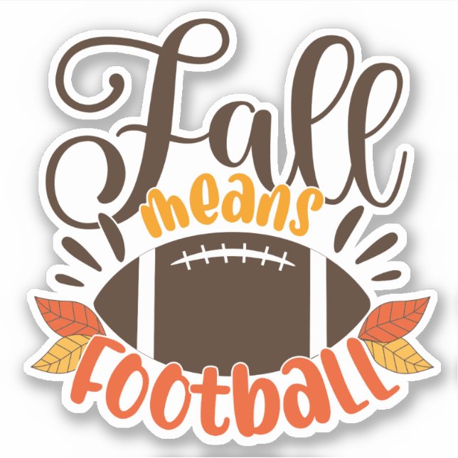 Sticker Automne signifie football (Devant)