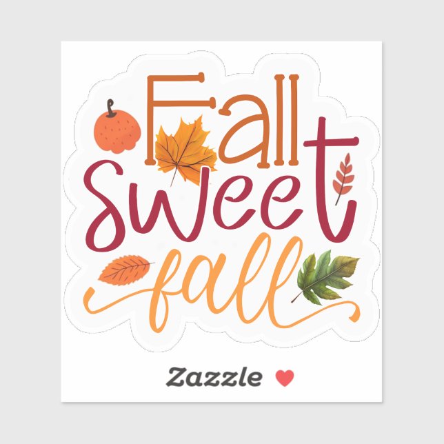 Sticker Automne Sweet Fall (Feuille)
