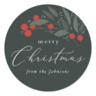 Sticker aux baies de Noël