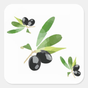 Sticker aux olives méditerranéennes